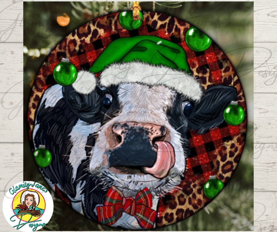 HOLSTEIN COW ORNAMENT