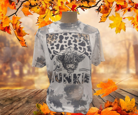 Cow Junkie "Cowhide Bleached" Tshirt