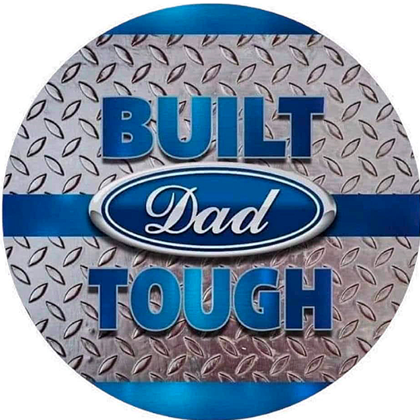 Built Dad Tough Car coaster