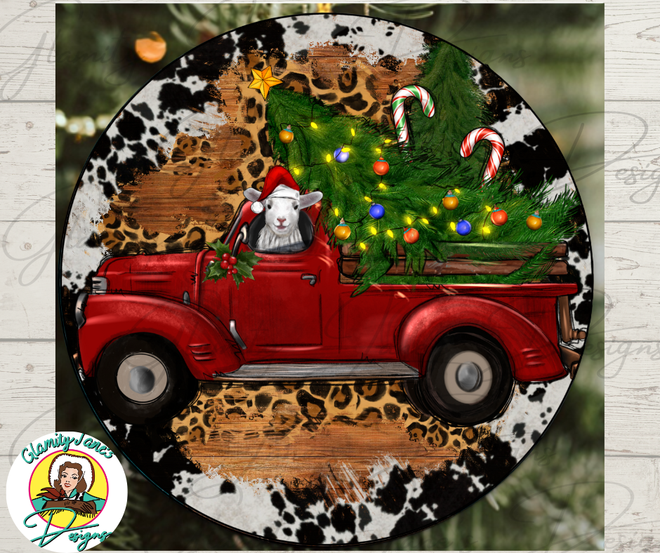 RED TRUCK ORNAMENT